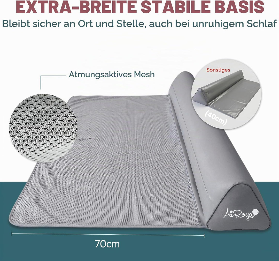Aufblasbares Bettschutzgitter 130 cm – Tragbares Kleinkind-Bett-Stossfänger für Reisen &amp; Zuhause – B