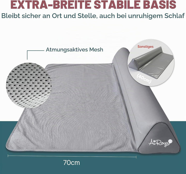 Aufblasbares Bettschutzgitter 130 cm – Tragbares Kleinkind-Bett-Stossfänger für Reisen &amp; Zuhause – B