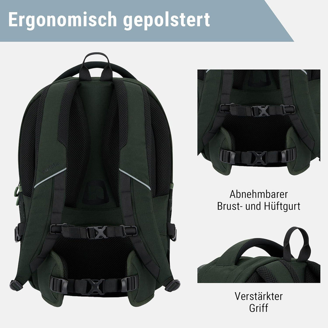 AUDETIC Schulrucksack Mädchen & Jungen Teenager - Cosmo - Schulranzen für Klasse 5 - Ergonomische Sc