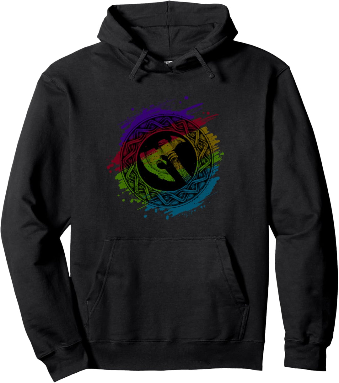 Ragnar Viking Axe Geschenk Mythologie Viking Schiff Pullover Hoodie