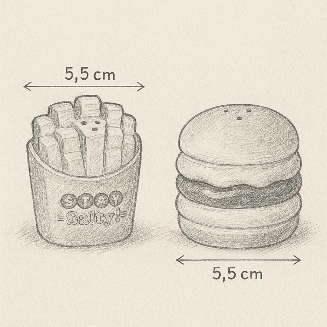 MIJOMA Salz- & Pfefferstreuer Set - Stilvolles Porzellandesign, Lebensmittelecht, Einfach zu Befülle