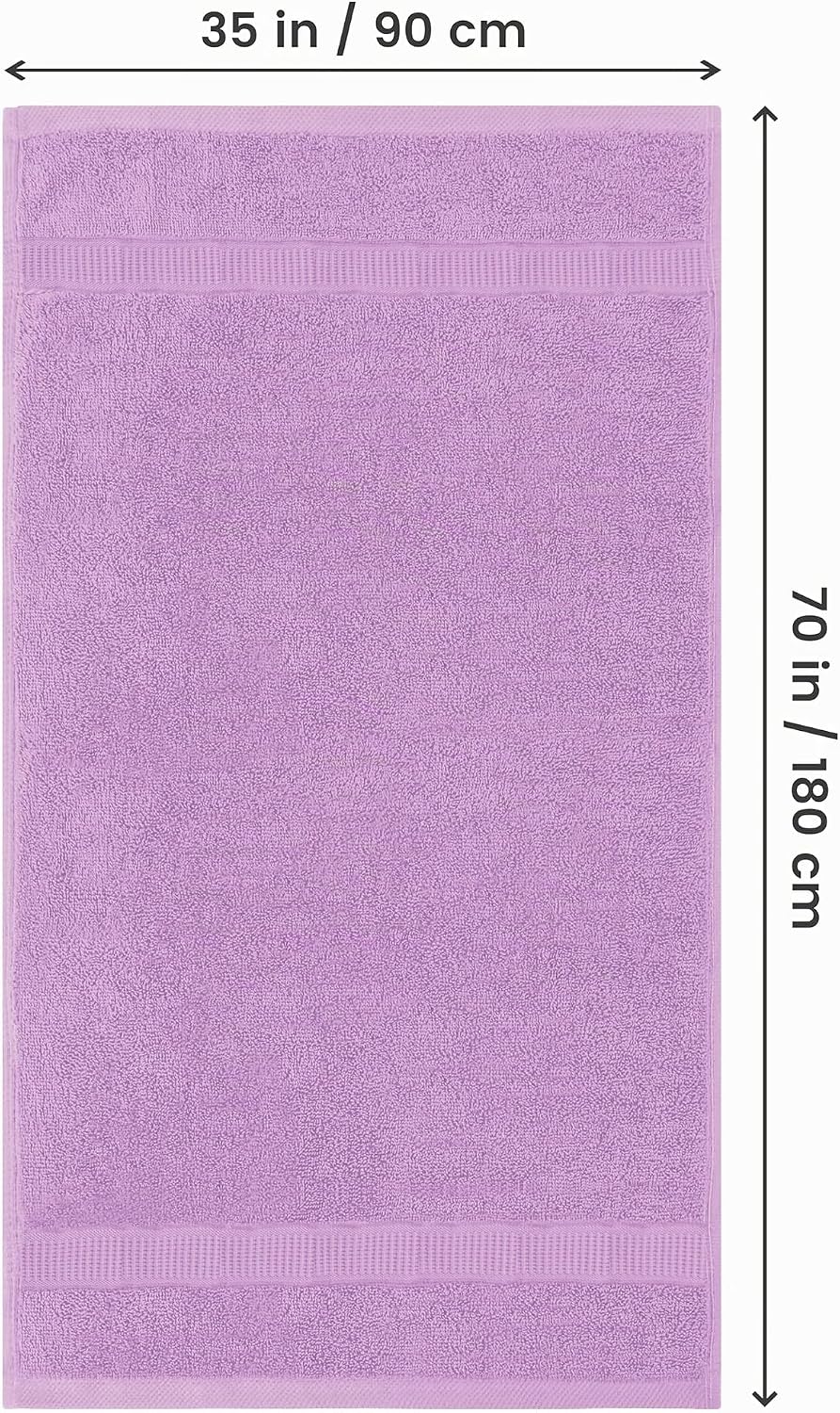 Utopia Towels Luxuriöses Jumbo-Badetuch, 2-teilig, 600 g/m², 100% ringgesponnene Baumwolle, sehr sau