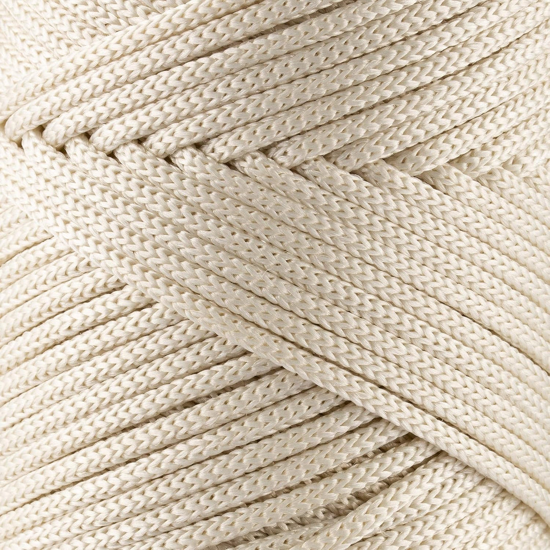 Sensy Premium 3 mm 120 Meter Polyester-Seil, 100% Polypropylen-Kordel, Makramee-Kordel, 3 mm Häkelta