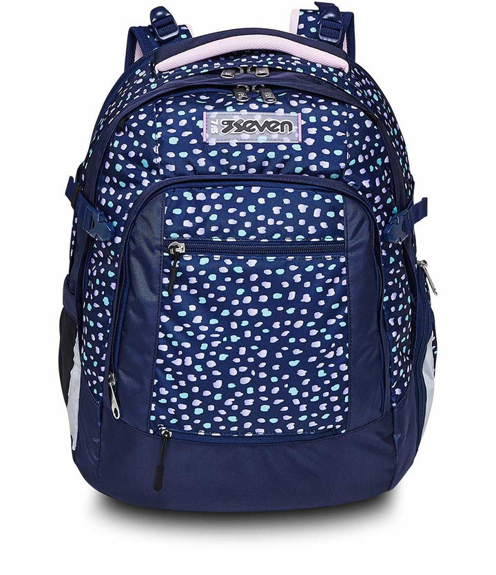 SEVEN Schulrucksack: ergonomisch &amp; erweiterbar, mit mehreren Fächern, Schulranzen für Mädchen&amp;Jungen