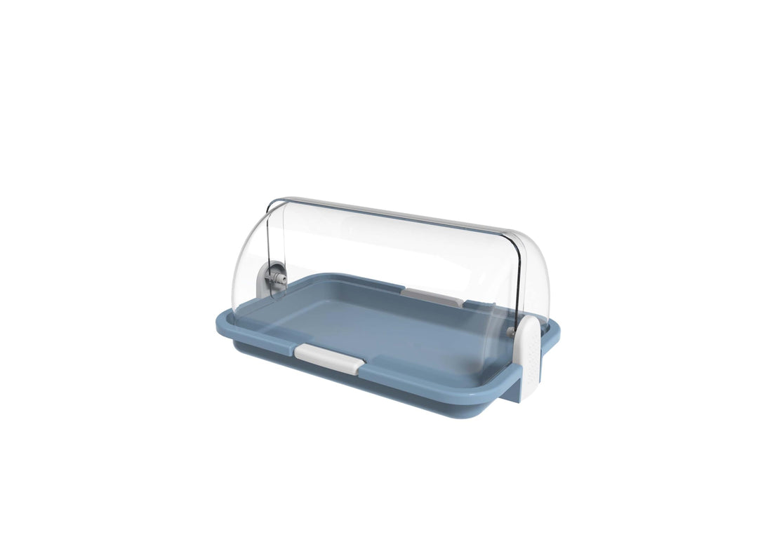BIESSE Brotkasten-Mehrzweck, Plastik, Blau, 30 x 20 x 14 cm 30 x 20 x 14 cm Blau, 30 x 20 x 14 cm Bl