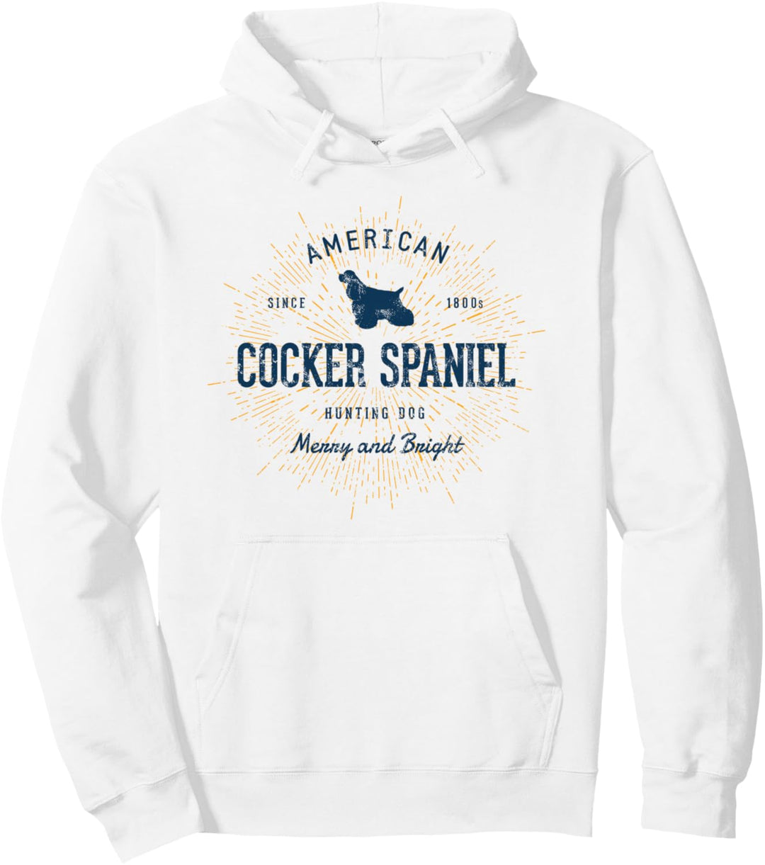 Cocker Spaniel Geschenk Vintage American Cocker Spaniel Pullover Hoodie