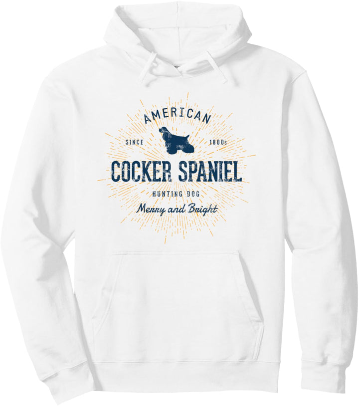 Cocker Spaniel Geschenk Vintage American Cocker Spaniel Pullover Hoodie