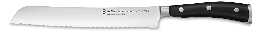 WÜSTHOF Classic Ikon Bread Knife, 20 cm, Black Schwarz 20 cm Brotmesser, Schwarz 20 cm Brotmesser