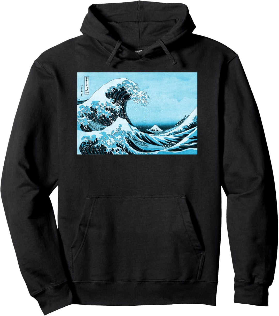 Berühmte Japanische Kunst "Grosse Welle" Hokusai Stilvoll Pullover Hoodie