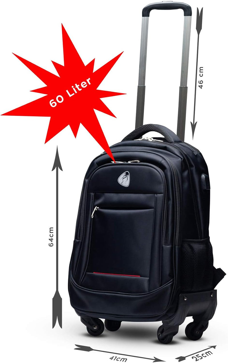 Blitzer Business Rucksack mit Trolley Funktion - Funktionelle Laptop-Tasche für Damen & Herren - Per