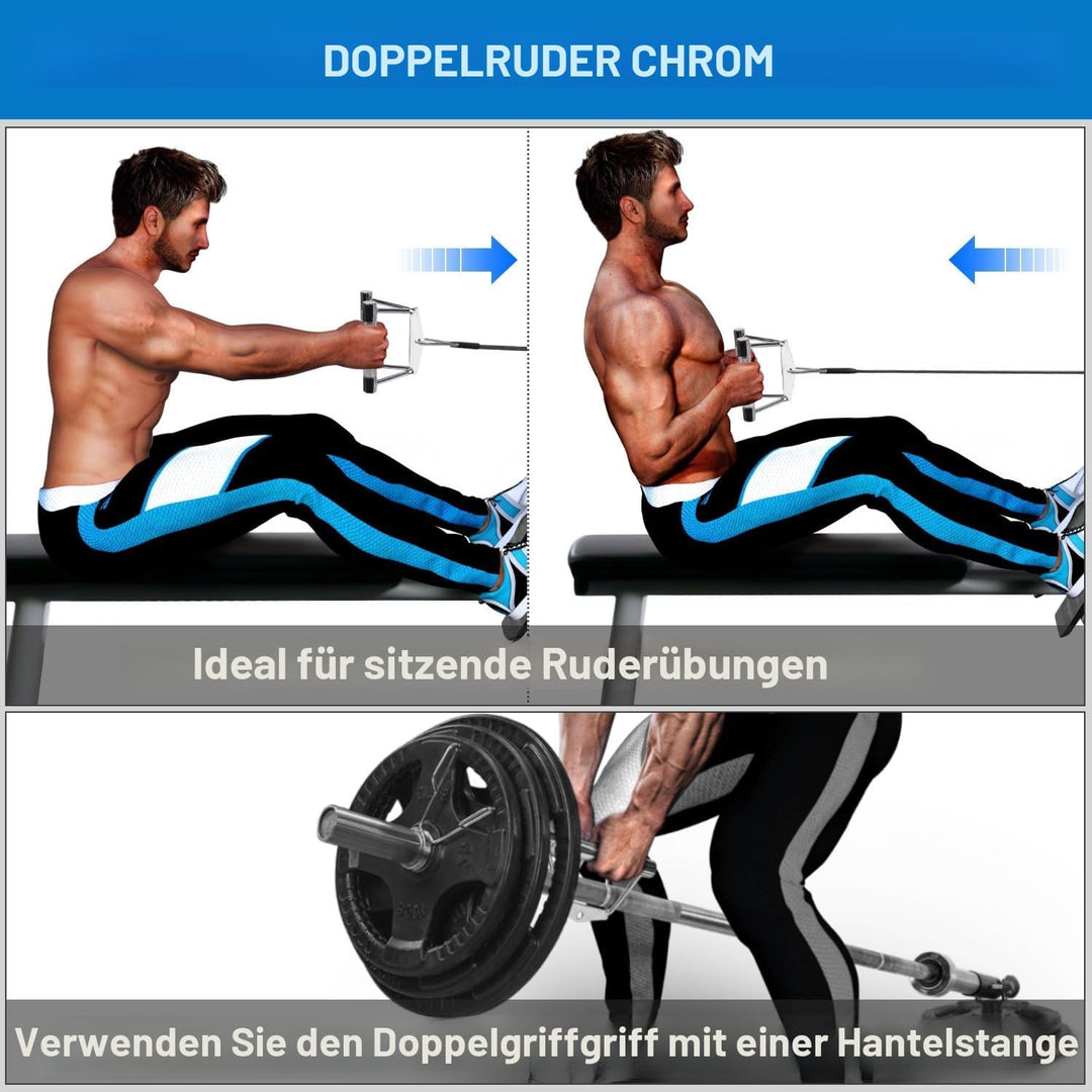 Yes4All Einhandgriff, Trizeps Griff, Fitness Griffe, Kabelzug, Seilzug Fitness, Latzug Griff, Gym Gr