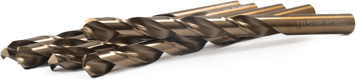 HSS Metallbohrer DIN338 M35 5% Kobalt zum Bohren in Edelstahl, Eisen und anderen Metallen Packung mi