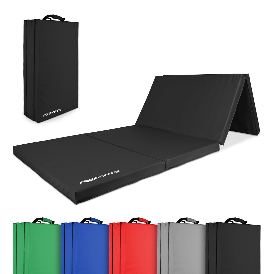 MSPORTS Turnmatte Premium klappbare Weichbodenmatte 190 x 80 x 5 cm Gymnastikmatte faltbare Sportmat