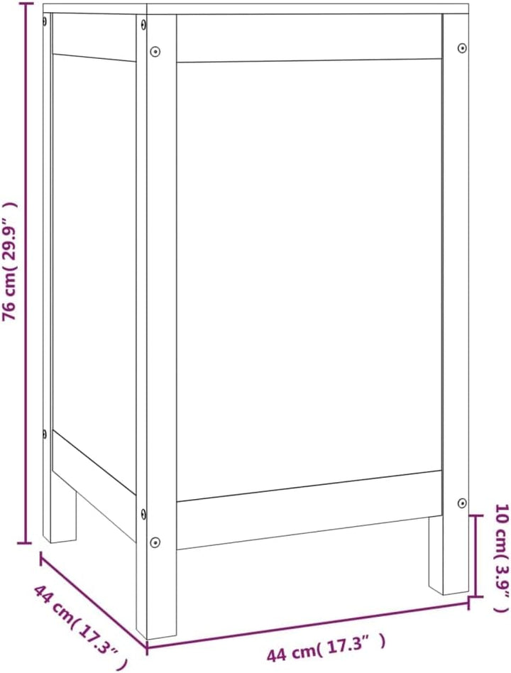 vidaXL Wäschetruhe Wäschekorb Wäschebox Wäschetonne Holztruhe Wäschebehälter Sammler Korb Box Wäsche