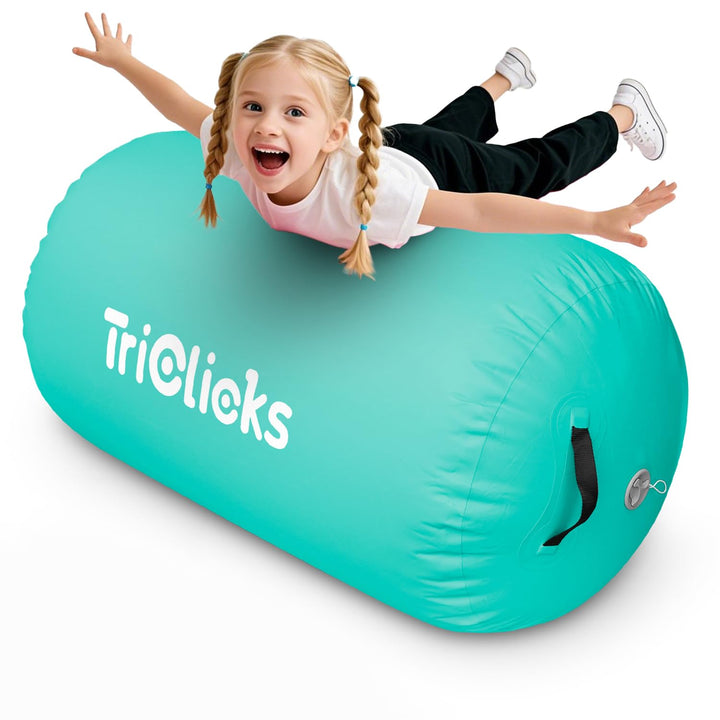 Triclicks Aufblasbare Air Roll Aufblasbare Luft Rollen Air Roller Yoga Roll Gym Air Barrel Gymnastik