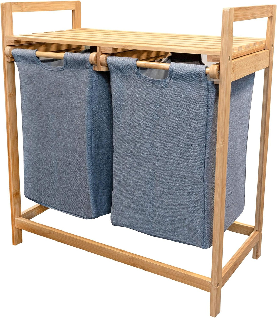 osoltus Bali Bambus Holz Wäschesortierer