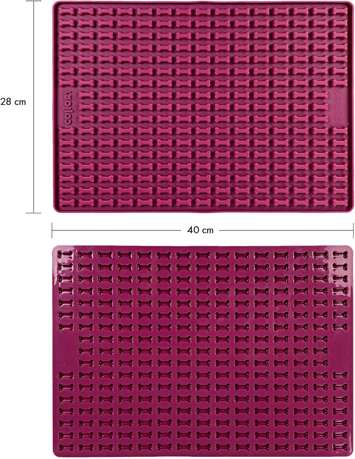 Collory® Mini Knochen (2cm) Silikon Backmatte, Backform für mini DIY Hundekekse und Leckerlis, Knoch
