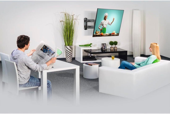 Hama TV Wandhalterung schwenkbar, neigbar, ausziehbar (TV Wandhalterung 32-65 Zoll, VESA 75x75 bis V