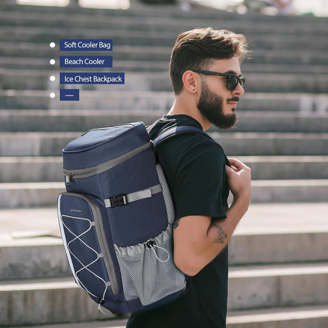 Maelstrom Kühlrucksack 35/50 Dosen, Isolierter Cooler Rucksack Auslaufsicher, Grosse Kühltasche Ruck