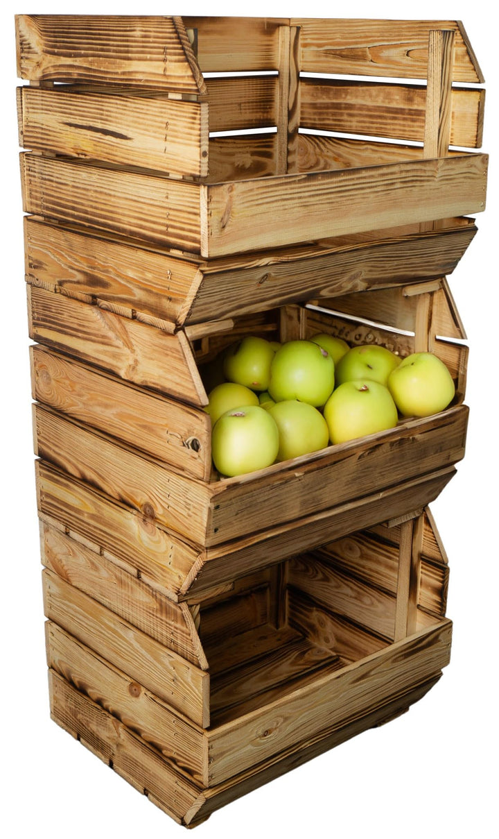 Kistenkolli Altes Land Kartoffelsteige 40x33x30 cm Gemüsekiste Obsthorde Gemüsekorb Kartoffelkiste z