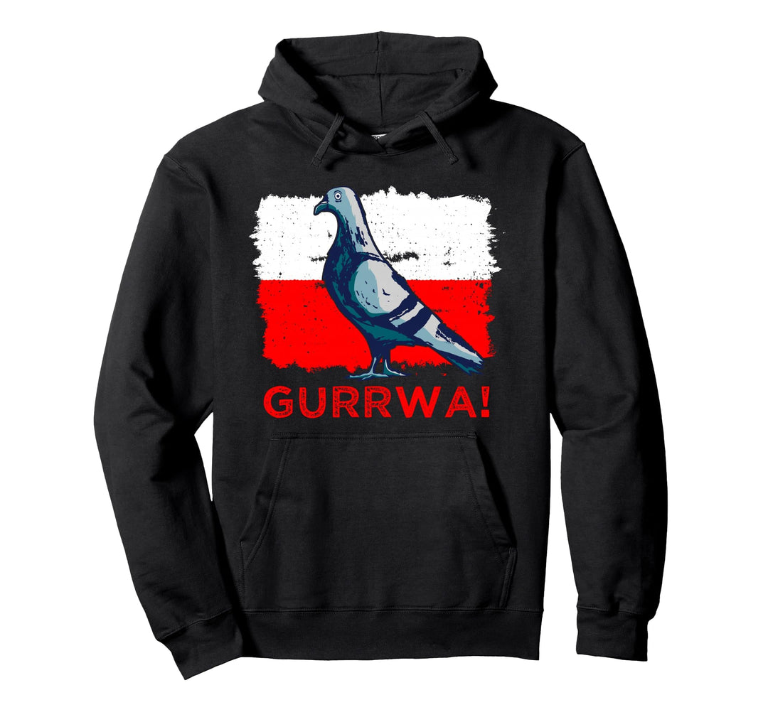 Polen Flagge, Taube, Gurrwa, Wortspiel Polnisch, Polska Pullover Hoodie