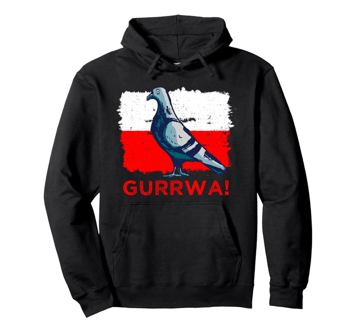Polen Flagge, Taube, Gurrwa, Wortspiel Polnisch, Polska Pullover Hoodie