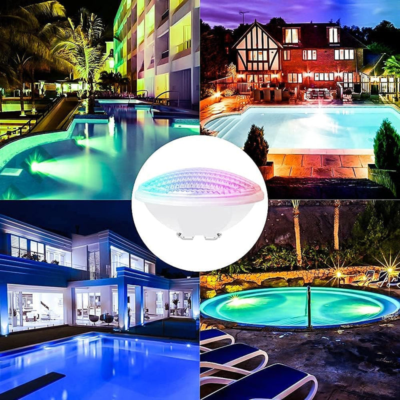 Kingwen 40W RGBW LED Poolbeleuchtung LED Poolbeleuchtung Unterwasser Mit Fernbedienung 4000lm IP68 W