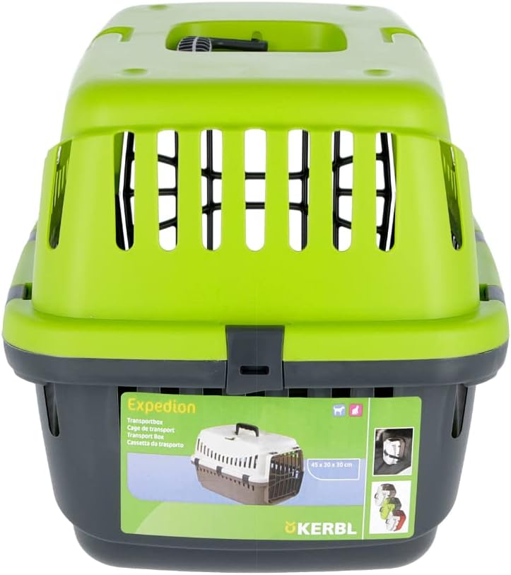 Kerbl Pet Pet Transportbox Expedion, Tiertransportbox für kleine Haustiere / Katzen / Hunde / Kaninc
