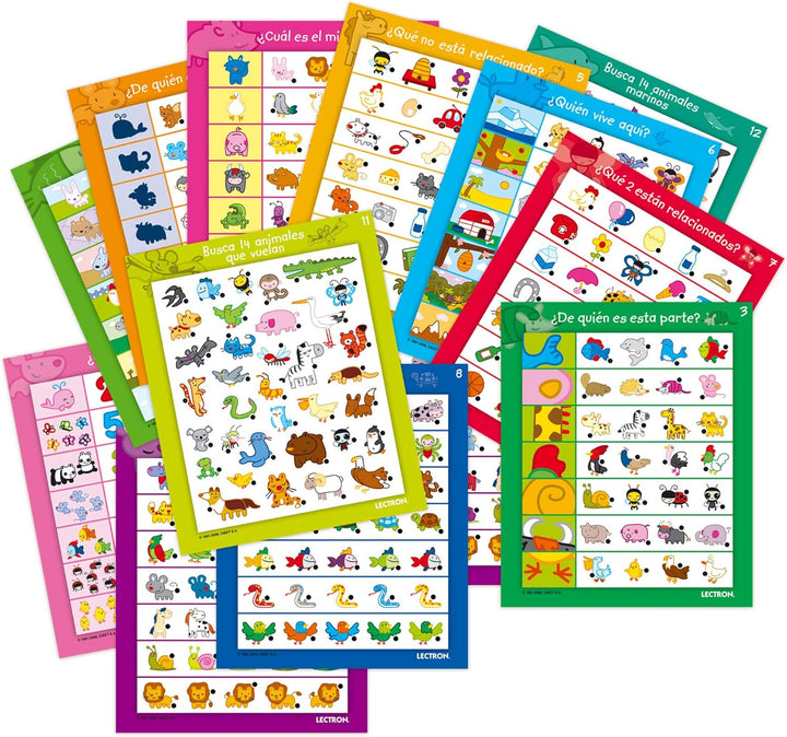 Diset 63883 Tiere Spielzeug, Sortiert, 39x27x5,3 Lernspiel, Tiere, Lernspiel, Tiere