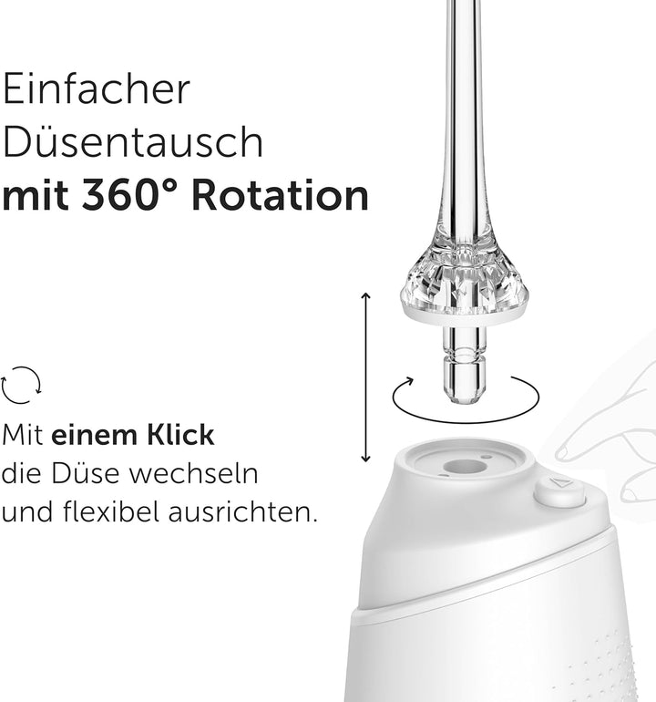 Wondersmile Ersatzdüsen für Munddusche Waterflow - SmoothFlow-Technologie für optimale Zahn- & Zahnf
