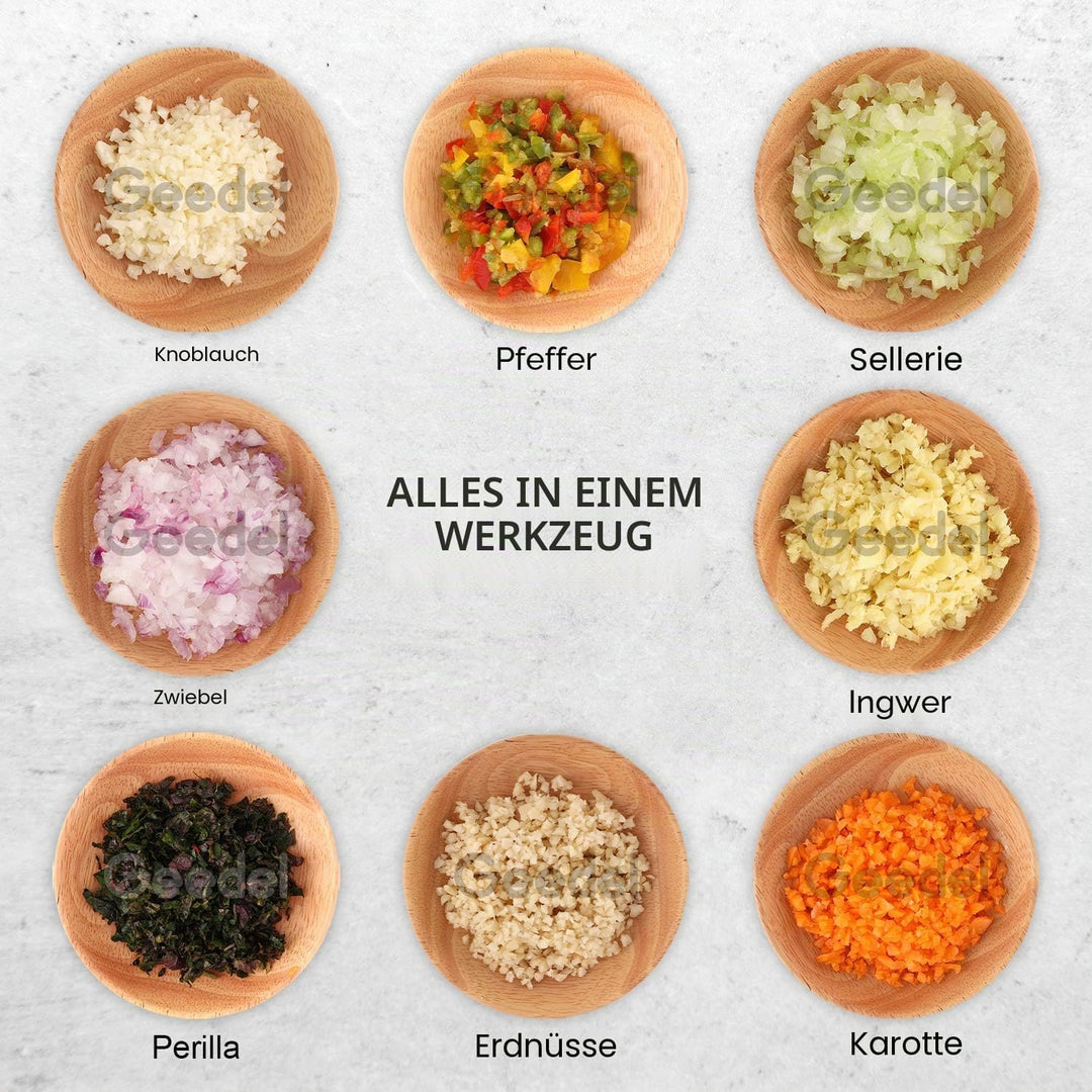 Manuelle Zerkleinerer, Knoblauch Zwiebelschneider Slap Chopper für Küche, Leicht Zu Reinigender Gemü