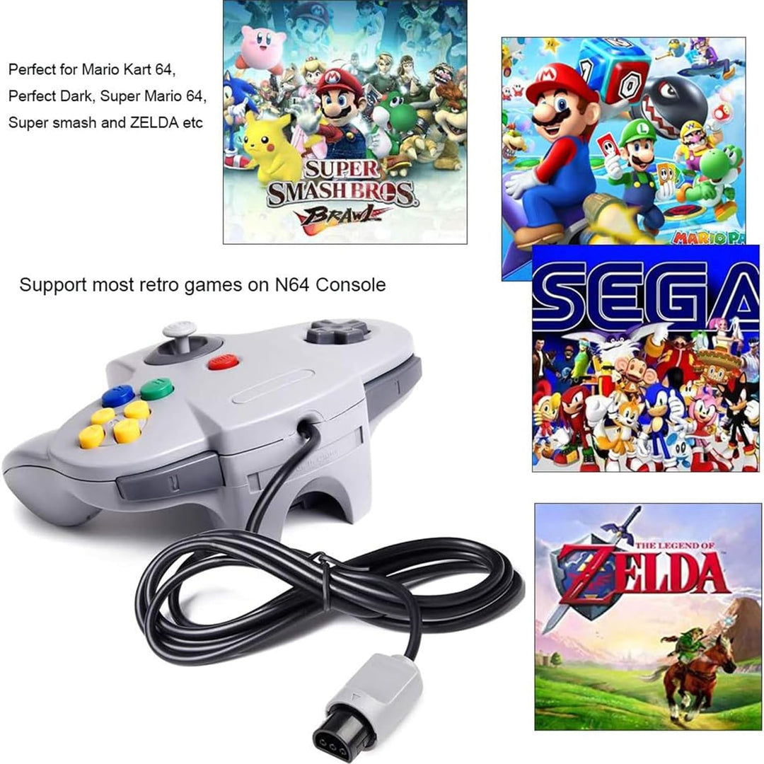 miadore Retro Wired Controllers für N64 Console, Classic Controller Joystick für Nintendo Classic 64