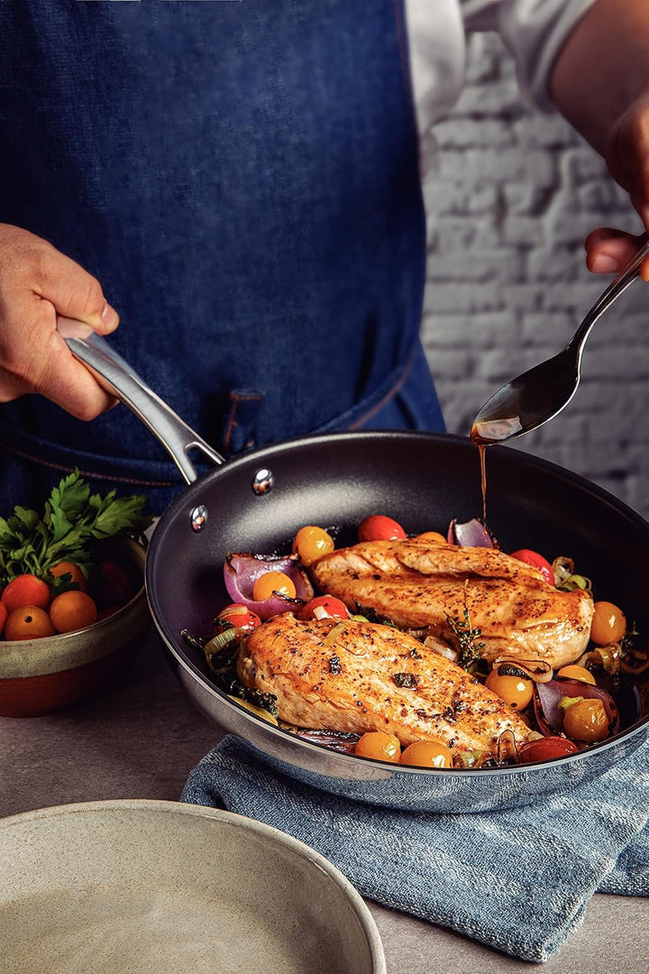 Tramontina Antihaft Bratpfanne GRANO, 18/10-Stahl, Antihaftbeschichtung, 1,2 Liter, 20 cm Mit Antiha