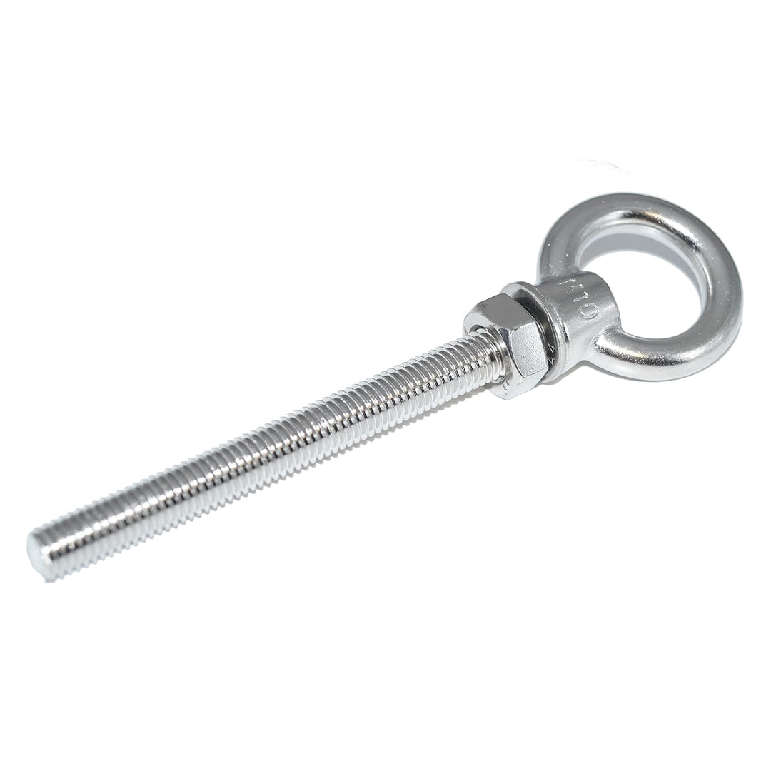 Augbolzen M6X40 Edelstahl A4 8 Stück - Ringbolzen mit metrischem Gewinde, Unterlegscheibe und Mutter