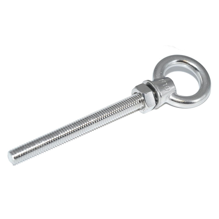 Augbolzen M6X40 Edelstahl A4 8 Stück - Ringbolzen mit metrischem Gewinde, Unterlegscheibe und Mutter
