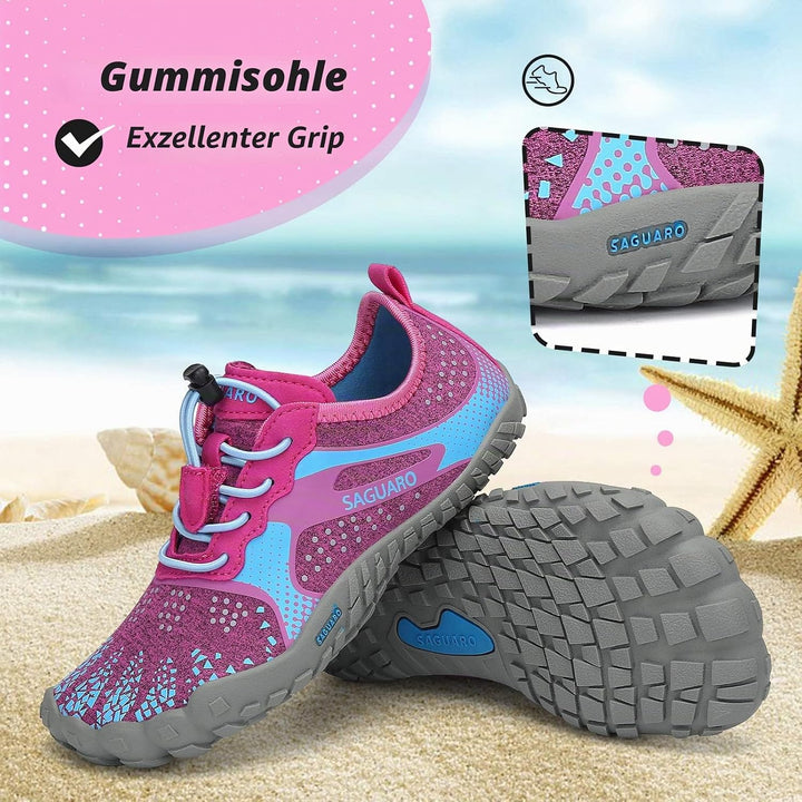 SAGUARO Unisex-Kinder Barfussschuhe Schnell Trocknend Wanderschuhe Leicht Laufschuhe Gr.24-36 24 EU