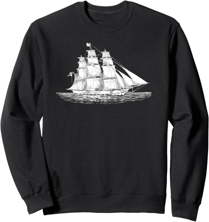 Segelschiff, weisse Version Sweatshirt