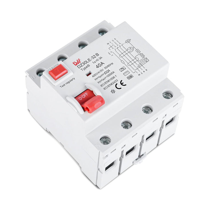 Fi Fehlerstromschutzschalter Rcd Typ-b Wallbox E-auto Allstromsensitiv 40a 300ma 4 polig,fi schutzsc