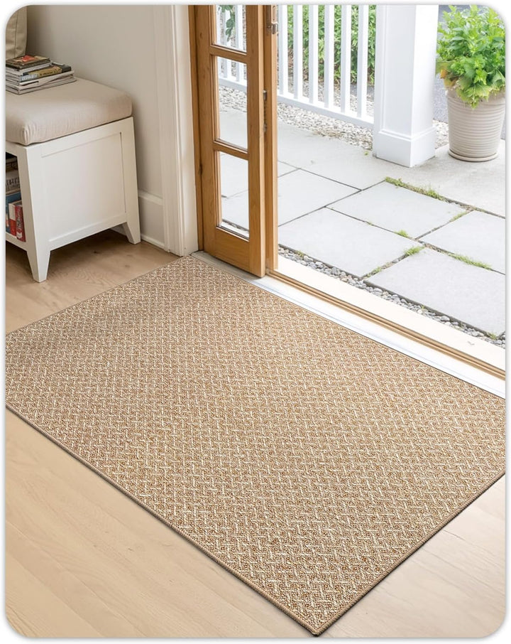 COLOR&GEOMETRY Dünn Fussmatte Innen, 44 x 76 cm, Schmutzfangmatte Innen, Teppiche für den Eingangsbe