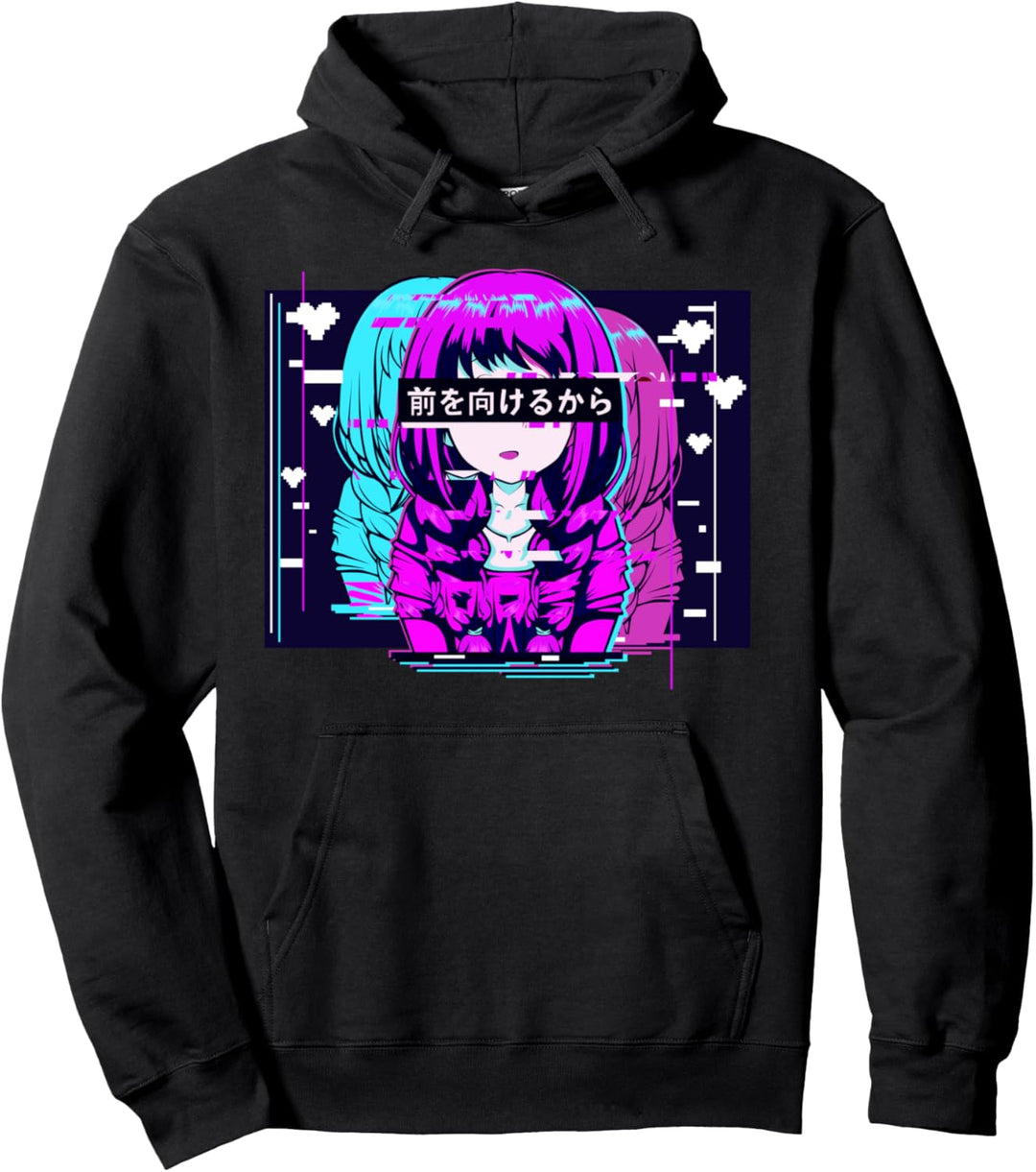 Japanisches Manga Anime Shirt - Harajuku Kawaii Japan Pullover Hoodie