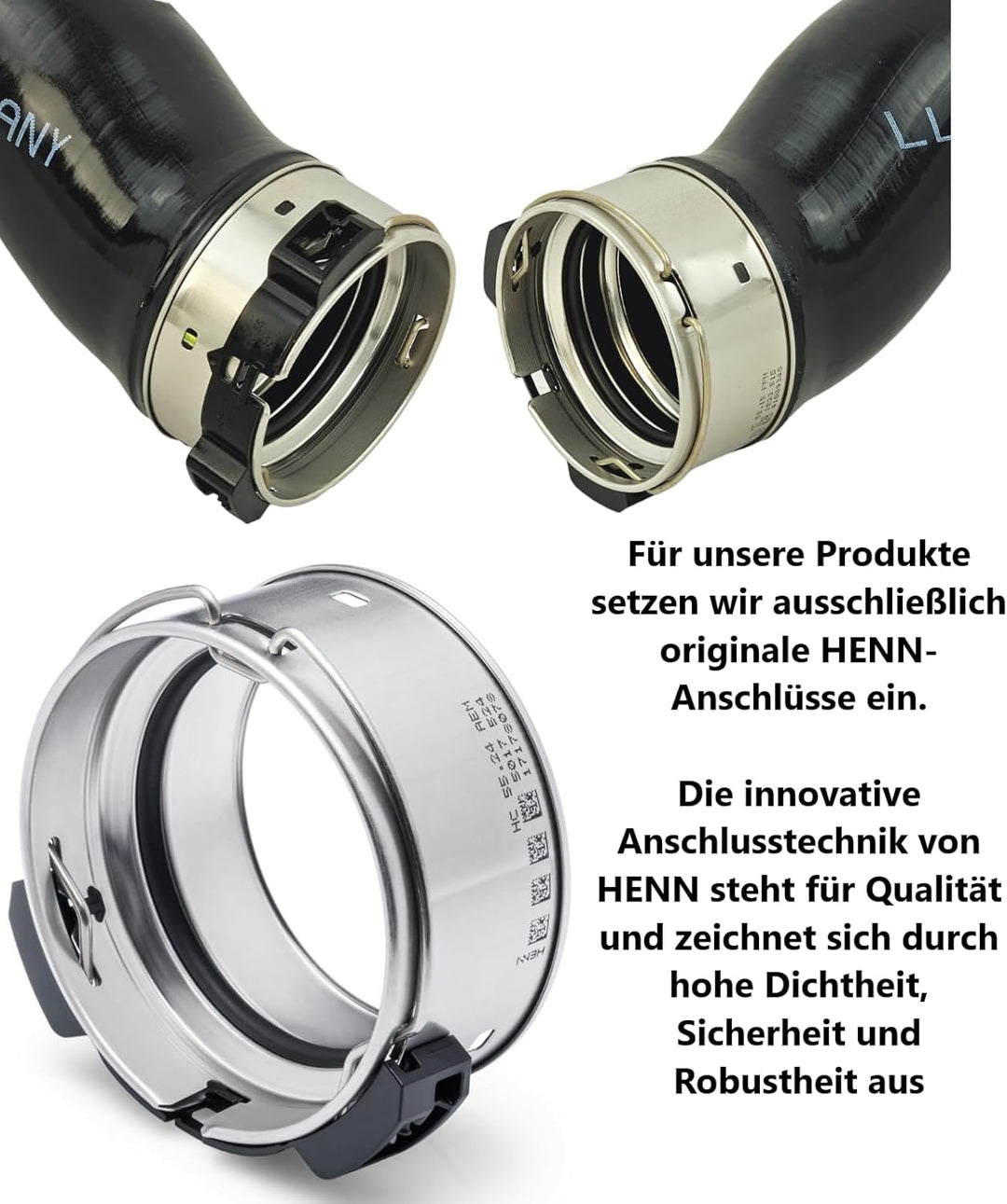 Ladeluftschlauch Turboschlauch kompatibel mit Jeep Compass (MK49), 2.0 CRD, 2.2 CRD, 04891966AB, Ori