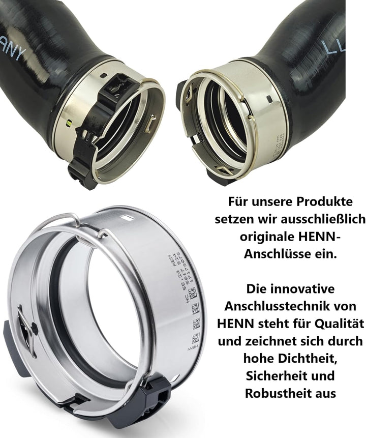 Ladeluftschlauch Turboschlauch kompatibel mit Jeep Compass (MK49), 2.0 CRD, 2.2 CRD, 04891966AB, Ori