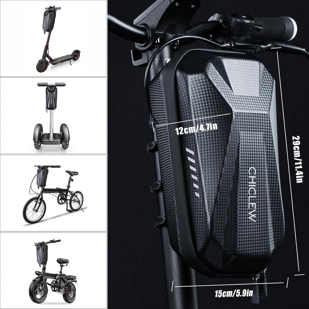 CHICLEW 3L Grosse Kapazität Scooter Tasche, Schnellverschluss Tragbare Tasche E Scooter, wasserdicht