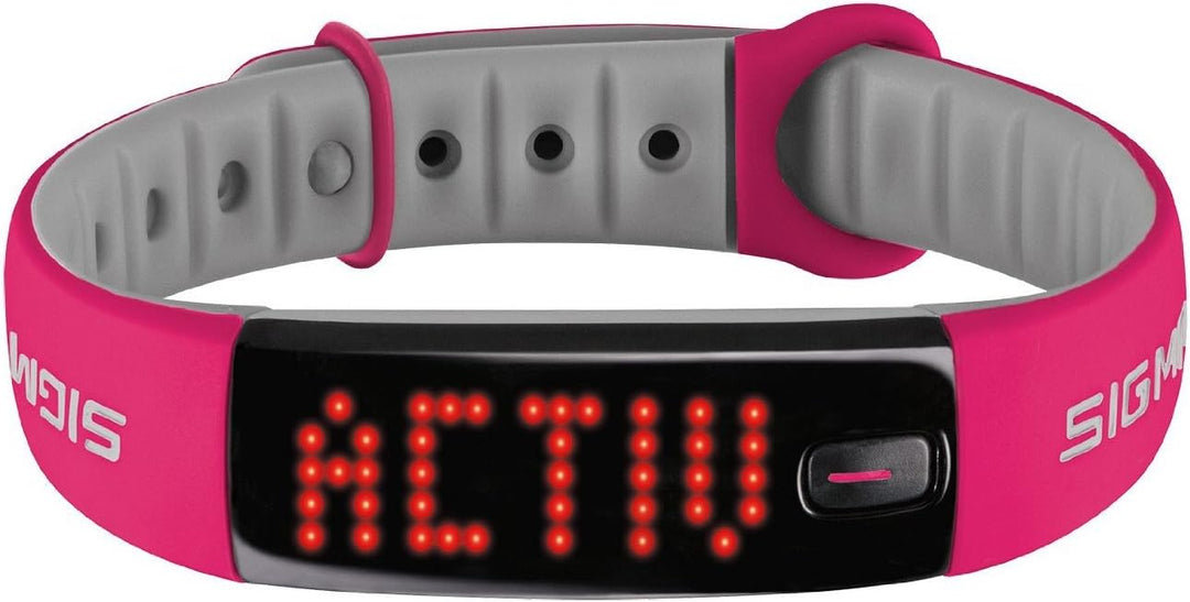 Sigma Activity Tracker ACTIVO 7 x 3 x 3 cm Berry Pink, 7 x 3 x 3 cm Berry Pink