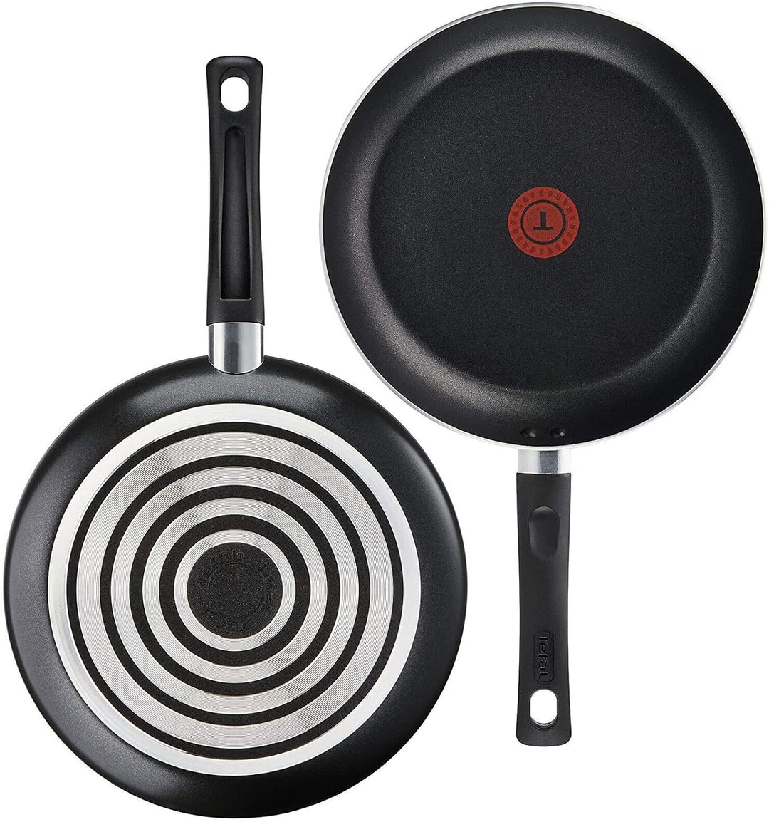 Tefal B189S2 Taste Pfannenset 2 tlg, kleine Pfanne 20 cm + Bratpfanne gross 28 cm, Innen & Aussen An