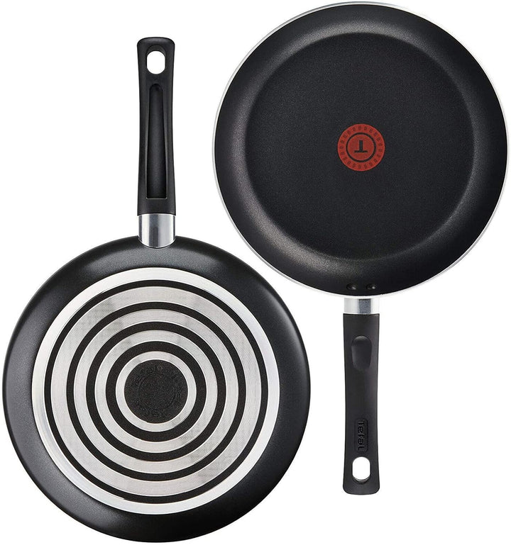 Tefal B189S2 Taste Pfannenset 2 tlg, kleine Pfanne 20 cm + Bratpfanne gross 28 cm, Innen & Aussen An