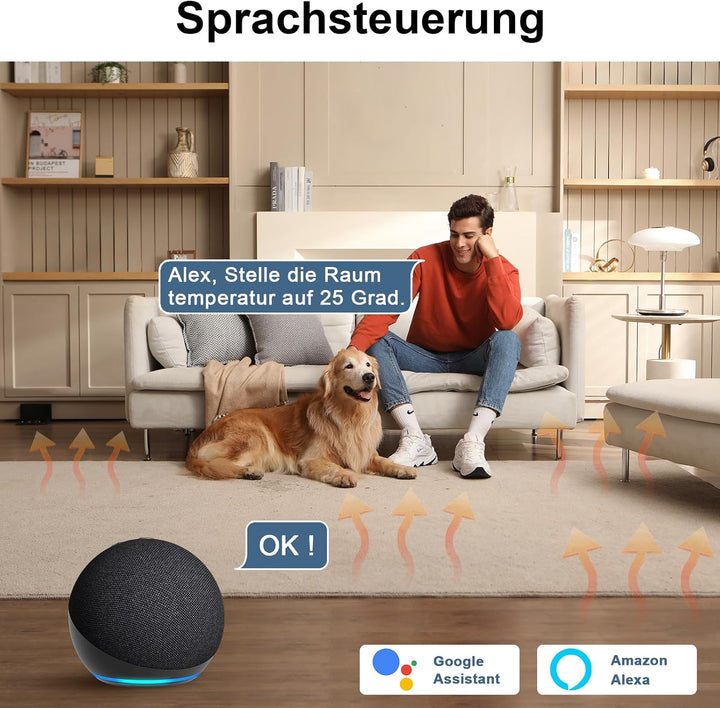 CNBINGO Thermostat Fussbodenheizung WLAN Smart Thermostat Heizung Digital Raumthermostat Fussbodenhe