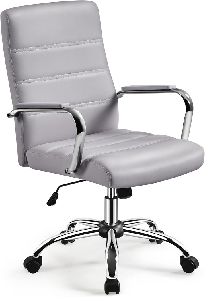 Yaheetech Bürostuhl, ergonomischer Schreibtischstuhl, Drehstuhl Bürodrehstuhl Chefsessel mit Armlehn