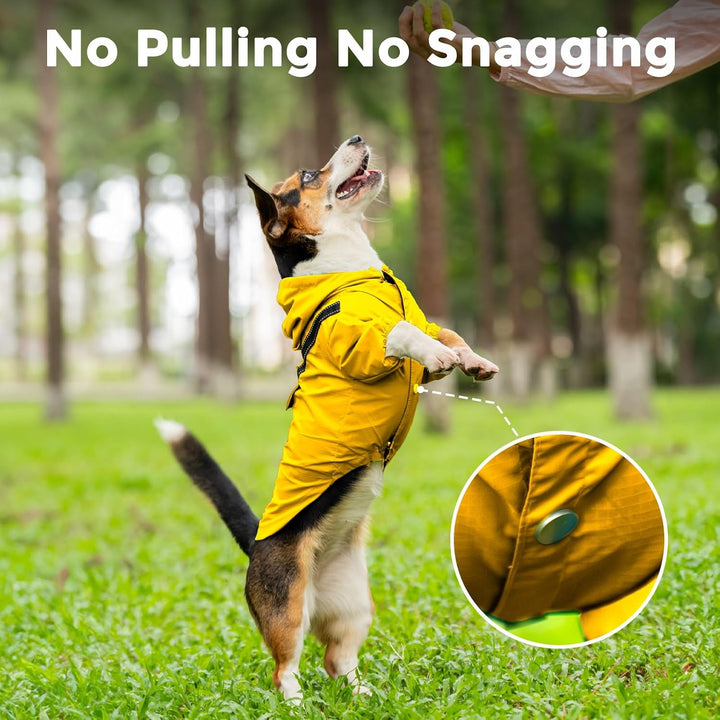 JoyDaog Premium-Hunde-Regenmantel mit Kapuze für extra kleine Hunde, Outdoor-Sport, wasserdichte Hun