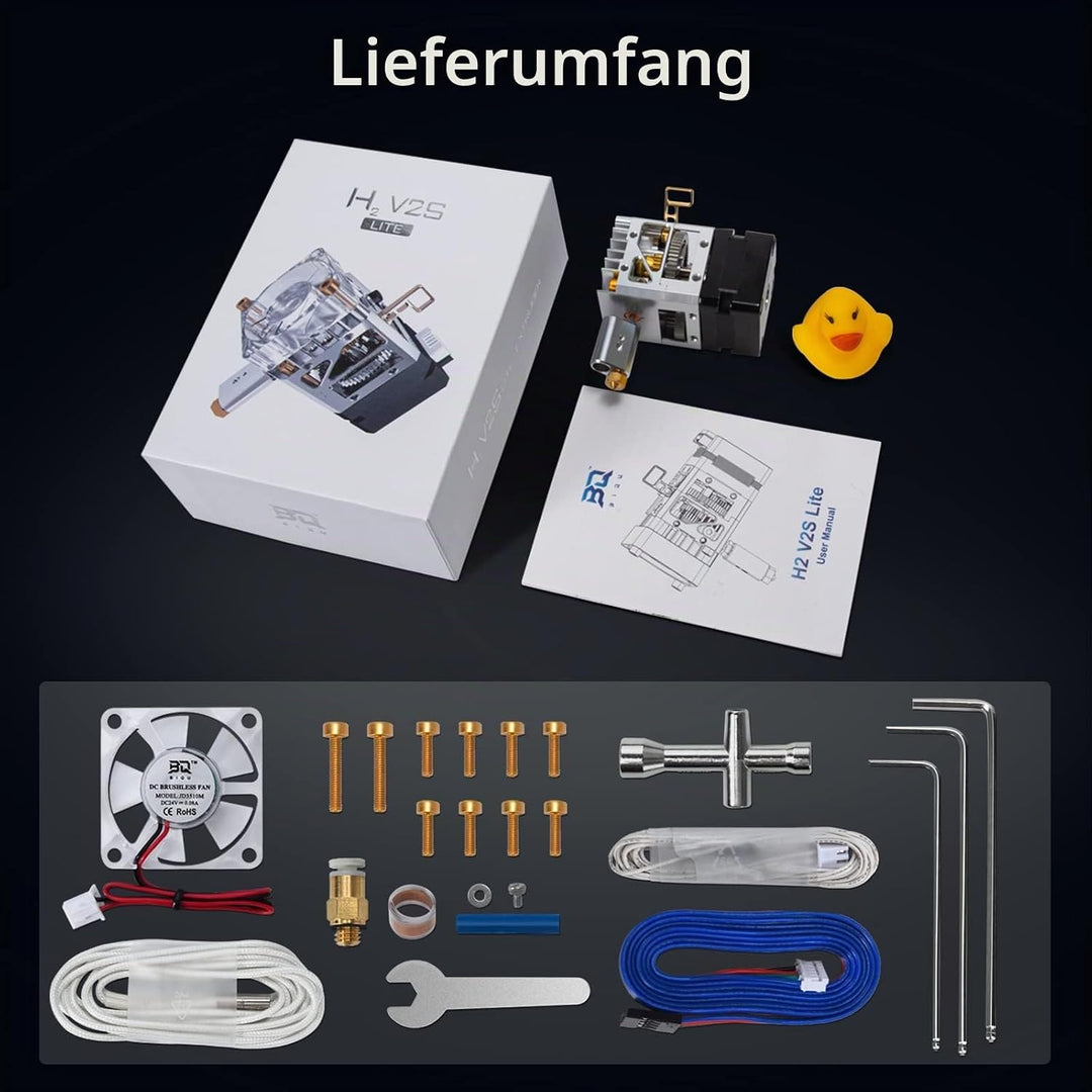 BIQU H2 V2S Lite Extruder Direct Drive Extruder High Flow Hotend Hochgeschwindigkeitsdruck für Ender